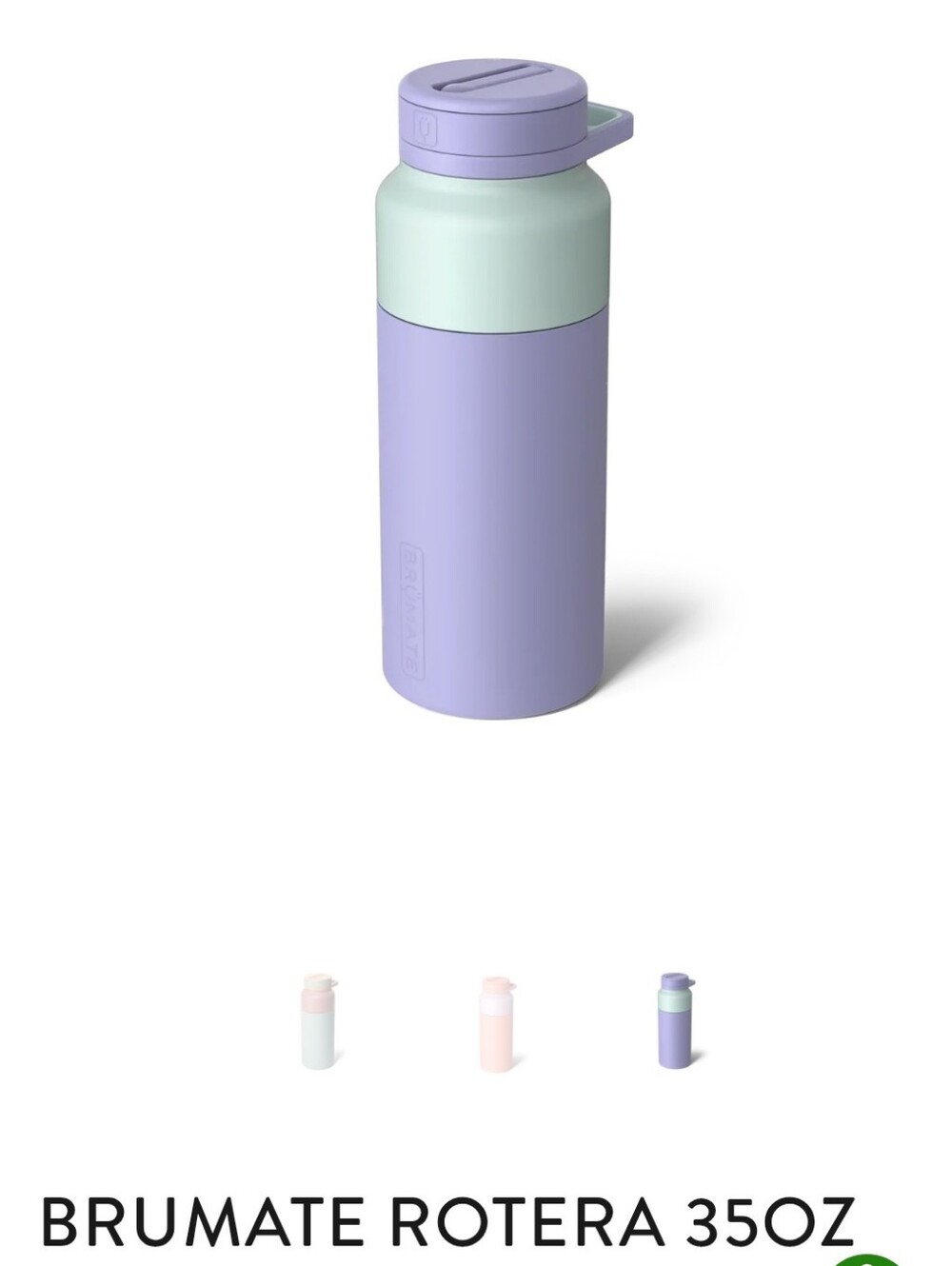 NEW Brumate Rotera Water Bottle, 35oz Lavendar Haze